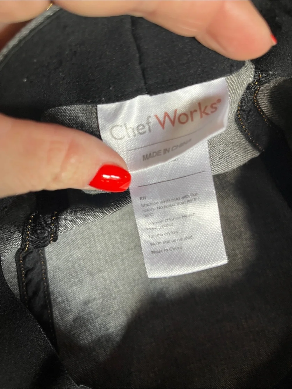 Chef Works Unisex Distressed Denim Style Cook /Driver